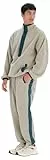 Dagi Men's Stone Oversize Trousers Cotton Oversize Fit Tracksuit Bottom, Stone,XL