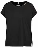 Eight 2 Nine Damen T-Shirt LETN-064 Loose Fit Kurzarmshirt Black S