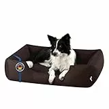 BedDog Hundebett Zara, Hundekissen mit abziehbaren waschbaren Bezug, Hundekorb, Hundesofa, für mittel-große Hunde, L