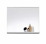 trendteam smart living - Mezzo - Badspiegel - Weiß - Wandspiegel mit Ablage - (BxHxT) 60 x 50 x 10 cm - Stil modern