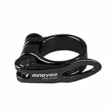 Mimoke Fahrrad Sattelkloben Schnellspanner Sattelstütze Sattel-klemme Sattel-schelle Klemmring Sattelstützenklemme Schnellverschluss 31,8mm 34,9mm für MTB und Rennrad (Schwarz, 34.9MM)