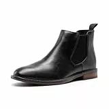 Bruno Marc Herren Chelsea Stiefel Anzugstiefel klassische Business Boots,Size 42,Schwarz,SBAB25002M