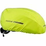 GripGrab Regenüberzug Fahrradhelm Radsport Helm Regenschutz Fahrrad Regenhaube Wasserdicht Helmüberzug Reflektierend