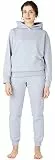 Bellivalini Sportanzug Damen Jogginganzug Trainingsanzug aus Baumwolle Zweiteiler Lange Ärmel BLV223 (Melange, XXL)