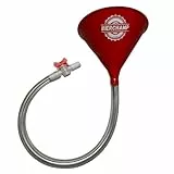 Bierchamp© Biertrichter - Partytrichter - Trichter mit Ventil - Trinktrichter - Biersturz - Trinkspiel (Trichter Rot)