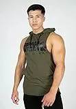 Gorilla Wear Tanktop mit Kapuze - Rogers - Armeegrün