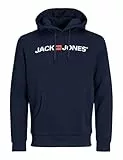 JACK & JONES Herren Jjecorp Logo Sweat Hood Noos 12137054 Kapuzenpullover, Navy Blazer, L EU
