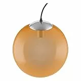 LEDVANCE Vintage Edition 1906, Deckenleuchte mit E27 Sockel, Oranges Glas, Ohne Leuchtmittel, Bubble Pendant