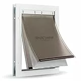 PetSafe Energieeffiziente Aluminium Haustiertür für Extreme Wetterbedingungen - Isoliertes Klappensystem - Für Katzen & Hunde - Groß