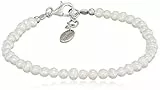 Engelsrufer Damen Armband aus Süßwasserperlen, 925er Sterlingsilber mit rhodiniertem Verschluss, Länge 18 cm + 2 cm, verstellbar, elegantes Schmuckstück