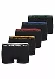TOM TAILOR Boxershorts Herren 5er Pack Unterhosen – Herrenunterwäsche Gr. S - 3XL (Schwarz-Multicolor) 6