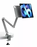 LULULOOK Magnetisch Halterung für iPad Pro 11' M4(2024) Nur, Aluminium Legierung Faltbar iPad Pro Arm Ständer, Multi-Node Einstellbar Tragbar Tablet Halterung Tisch Stand