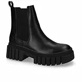 Dockers by Gerli Damen Klassische Stiefeletten, Frauen Stiefeletten,Wechselfußbett,uebergangsschuhe,uebergangsstiefel,schwarz,38 EU