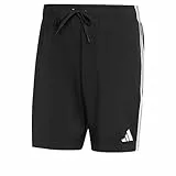 adidas Herren 3 Stripes Swim 8 Inch Swimwear, Black/White, 3XL