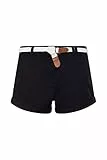 OXMO Chanett Damen Chino Shorts, Größe:40, Farbe:Black (799000)