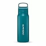 LifeStraw Go Serie - Isolierte Edelstahl-Trinkflasche mit Wasserfilter 700ml für die Reise & jeden Tag - entfernt Bakterien, Parasiten, Mikroplastik + verbesserter Geschmack, Laguna Teal (petrol)