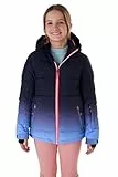killtec Mädchen Skijacke/Ski-Steppjacke mit Kapuze und Schneefang KSW 330 GRLS SKI QLTD JCKT, lavendel, 140, 42469-000