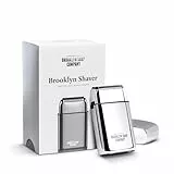 Brooklyn Soap Company Brooklyn Shaver - Elektrischer Rasierer für Herren - Bartschneider für eine makellose Trockenrasur - Elektrorasierer mit LED-Display & USB-C Aufladung