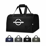 TYHXHAI Sporttasche, 45x20x25cm Kleine Sporttasche Mit Schuhfach & Nassfach, Reisetasche Klein Damen für Sport, Fitnessstudio, Schwimmen, Training Und Kurztrips, Travel Bag (Schwarz)