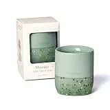 Moonkie Trinklernbecher, Schnabeltasse Baby Silikon, Trinklernbecher ab 4 Monate, Trinkbecher Baby BPA-frei, Offene Tasse 6-12 Monate, Becher Kinder mit Kapazitätsmarkierungen, 2oz(Mint)