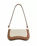 JW PEI Damen Joy Schultertasche - Braun Leinwandmaterial