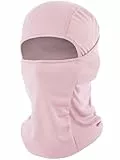 fuinloth Sturmhaube, Skimaske Balaclava, Motorrad Fahrrad gesichtshaube für Herren/Damen Hellrosa