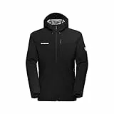 Mammut Outdoor SO Hooded Jacket Men | Softshelljacke für Herren, Winddichte Wanderjacke, Funktionsjacke mit Kapuze, Softshell Multifunktionsjacke, Allwetterjacke, Atmungsaktiv | Schwarz, XL