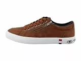 TOM TAILOR Herren | Erwachsene Sneaker Low-Top | Claudio | 9580180001 | Weite G | Schnürung | Polyurethan (PU) | Cognac (00205) | 44 EU