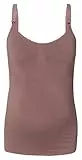 Noppies Maternity Damen Evi Seamless Sensil Nursing top Trägershirt/Cami Shirt, Deep Taupe-N133, M-L