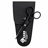 YSCARE Bartschere Haarschere Schnurrbartschere Premium Friseurschere Extra Scharfe Haarschneide Friseurschere Edelstahl (4.5 Inches)