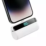 Feob Mini Powerbank für iPhone 5200mAh, 20W PD Schnelles Aufladen Power Bank Klein Ultrakompakter mit LED-Display, Externe Akkupack kompatibel mit iPhone 14/14 Plus/13 Pro/13/12/11/XS/XR/8/7/6-Weiß