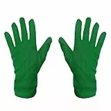 Oblique Unique® Handschuhe Herren und Damen Handschuh für Fasching Karneval Motto Party Kostüm Accessoire für Halloween (Dunkelgrün)