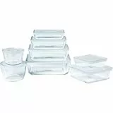 Pyrex® - Cook & Freeze – Set mit 8 Vorratsgläsern mit luftdichten Deckeln – speziell für das Einfrieren – BPA-frei