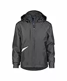 DASSY® Hyper Wasser- und winddichte Arbeitsjacke - Größe L - ANTHRAZITGRAU/SCHWARZ
