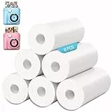 MILFECH 6 Rollen Druckpapier Thermopapier für Kinderkamera, Sofortdruck Thermopapier Druckpapier Nachfülldruckpapier, Nachfüllpapier für Kinderkamera Sofortdruckkamera, Weiß