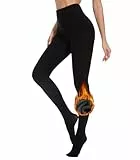 Fourindo Thermo Strumpfhose Damen Strumpfhosen Damen Winter Gefüttert Thermostrumpfhosen Warme Fleece Thermostrumpfhose Verdickte Blickdichte Strumpfhose