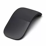 VBESTLIFE Bluetooth Arc Touch Mouse, Kabellose Faltbare Maus ohne USB-Nano-Empfänger, Ergonomische Optical Silent PC-Mäuse für Notebook, Laptop (Schwarz)