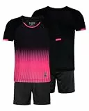 besbomig Jungen Fussball Uniform Trikots Set Kind Team Ausbildung Wettbewerb Sportbekleidung - Kurze Ärmel T-Shirt & Shorts Soccer Uniforms Trainingsanzug für Basketball Sport