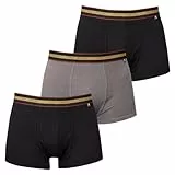 Ted Baker Herren-Boxershorts Dreierpack - Schwarz/Grau/Schwarz - XL