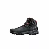 Mammut Mercury IV Mid GTX Men | Wanderschuhe für Herren, Wasserdichte Trekkingschuhe, Outdoor Wanderstiefel, Gore-Tex Bergschuhe, Mit Vibram Sohle, Atmungsaktiv | Black-Hot Red, 11