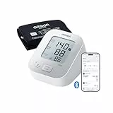 OMRON X2+ Connect - Klinisch validiertes Oberarm-Blutdruckmessgerät mit App + Bluetooth, Digitaler Blutdruckmesser für genaue Messergebnisse | Universalmanschette 22-42cm