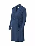 ESPRIT Maternity Damen Dress Nursing Long Sleeve Kleid, Dark Blue-405, L