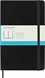 Moleskine Notizbuch mit gepunkteten Seiten, Schwarz, Groß, 13 x 21 cm
