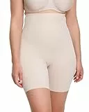 SUSA Shapewear in Sand I Gr. 44 I Miederhose 5572 I Bauchweg-Hose Damen I Shaping-Shorts mit Clean-Cut Beinabschluss & hohem Bein I Shape-Wear mit Silikonbeschichtung am Bund I nahtlos & blickdicht