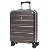 Aerolite Erweiterbar 55x40x20cm auf 55x40x23 cm Lufthansa Eurowings Condor Wizz Air Priorität und mehr Maximale Größe, Leichtes Hartschale Handgepäck Koffer 55x40x20 55x40x23 mit 4 Rädern