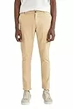DeFacto Herren Chino Hose - Stilvolle und Bequeme Herrenhose - Klassische Chino-Hosen für einen modischen Look und höchsten Sand 38-34