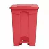 Jantex Küche Pedal Deckel Abfallsammler, rot 45 L Abfall Polypropylen Catering Equipment