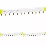 Schneider Electric Phasenschiene Steg Acti9, 3-polig, 12 TE, 100A, kürzbar, Artikelnummer A9XPH312, 1 Stück (Packung mit 3)