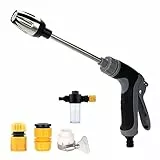 Powerjet - Hochdruckpistole Gartenschlauchaufsatz, Ultrawasher Turbo Hochdruckreiniger, Mehrfachmodus einstellbar, Ergonomischer rutschfester Griff