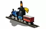 Corgi-Druckguss-Zugspielzeug – CC80602 Wallace und Gromit – The Wrong Hose – Feathers McGraw und Lokomotive, Zuggeschenke für Männer, Frauen und Kinder